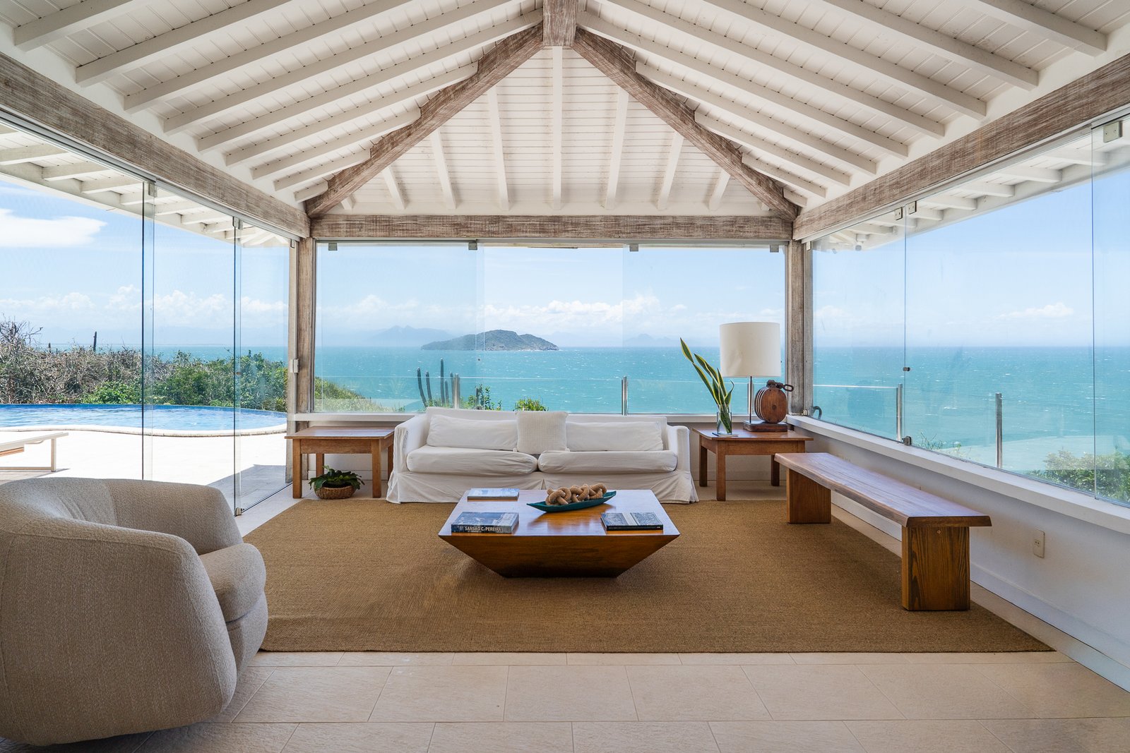 Casa Tartaruga — sala com vista